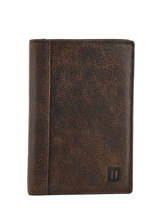 Portefeuille Cuir Hexagona Marron instinct 667284