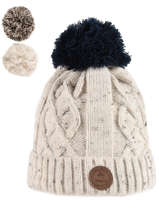 Muts Met Verwisselbare Pompon Cabaia Beige hats APPLETIN