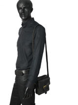 Sac Bandoulire Basilic pepper Noir urban BURB06-vue-porte