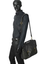 Aktetas Basilic pepper Zwart urban BURB03-vue-porte