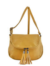 Sac Bandoulire Pompon Miniprix Jaune pompon G7058