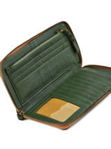 Portefeuille Charlotte Cuir Paul marius Vert vintage CHARLOTT-vue-porte