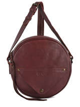 Sac Bandoulire Ecrin Cuir Paul marius Violet vintage ECRIN