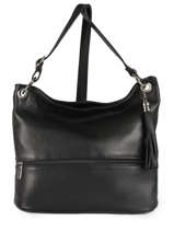 Cross Body Tas Caviar Leder Milano Zwart caviar CA17116