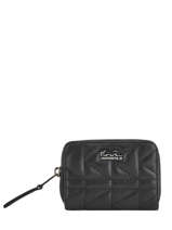Porte-monnaie Klassik Quilted Cuir Karl lagerfeld Noir karl kuilted COKW0010