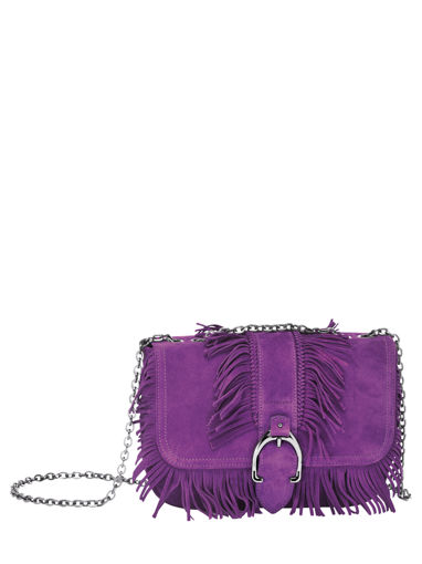 Longchamp Amazone folk Besace Violet