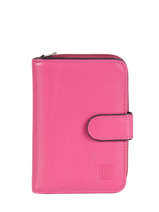 Portefeuille Cuir Hexagona Rose multico 227377