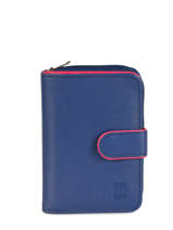 Portefeuille Leder Hexagona Blauw multico 227377