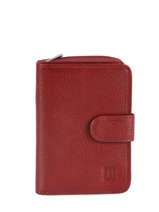 Porte-monnaie Cuir Hexagona Rouge republique 331063