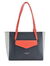 Sac Cabas Constance Cuir Lancaster Bleu constance 12