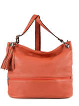 Sac Bandoulire Caviar Cuir Milano Orange caviar CA17116