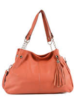 Sac Shopping Caviar Cuir Milano Orange caviar 183