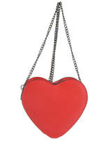 Sac Bandoulire Luga Cuir Milano Rouge luga LOVE