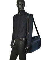 Laptoptas 1 Compartiment Met 15" Laptopvak Samsonite Blauw guardit 2.0 CM5003-vue-porte