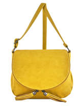 Cross Body Tas Pompon Miniprix Geel pompon F305