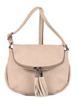 Cross Body Tas Pompon Miniprix Beige pompon G7058