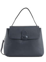 Sac Port Main Caviar Cuir Milano Bleu caviar CA18114