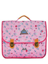 Boekentas 2 Compartimenten Poids plume Roze liberty LIB1541