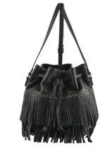 Sac Bandoulire Bourse Rock Cuir Ikks Noir rock BN95469