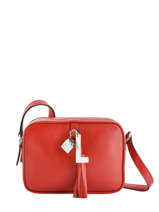 Sac Bandoulire Nine Nano Cuir Lancel Rouge nine A09828