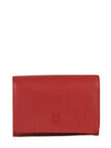 Portefeuille Cuir Hexagona Rouge confort 467627