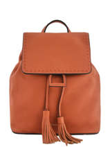 Sac  Dos Tradition Cuir Etrier Orange tradition EHER26