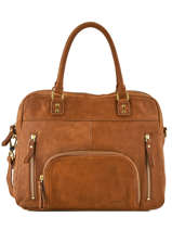 Handtas Vintage Leder Nat et nin Bruin vintage MACY