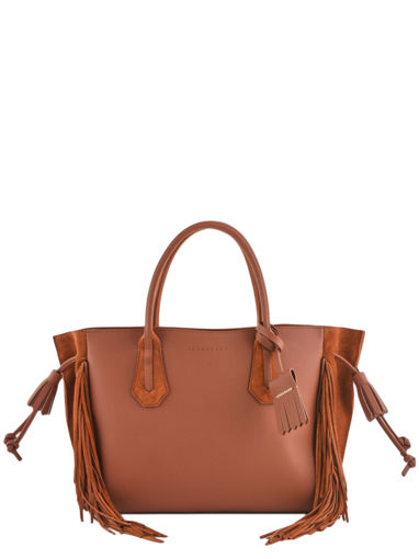 Longchamp Pnlope folk Sac port main Marron