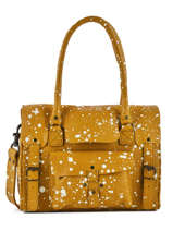 Sac Shopping Rive Gauche Cuir Paul marius Jaune vintage RIVGA-MA