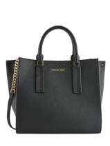 Sac Trapze Alessa Cuir Michael kors Noir alessa S9G0AS3T