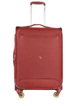 Valise Souple Extensible Chartreuse Delsey Rouge chartreuse 3673811