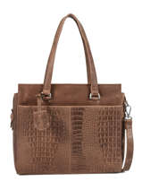 Sac Port paule About Ally Cuir Burkely Marron about ally 541229