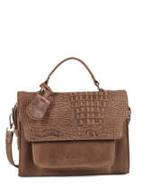Sac Bandouli�re About Ally Cuir Burkely Marron about ally 541329