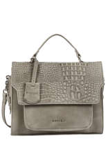 Sac Bandoulire About Ally Cuir Burkely Gris about ally 541329