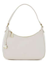 Sac Besace Caviar Cuir Crinkles Blanc caviar 80667