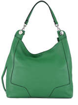 Schoudertas Caviar Leder Milano Groen caviar CA1605P