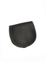 Porte-monnaie Cuir Carre royal Marron akeane AK386