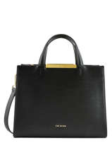 Sac Port Main Faceted Body Cuir Ted baker Noir faceted body JAANET
