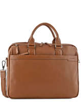 Porte-documents 3 Compartiments + Pc 15'' Etrier Marron flandres EFLA05