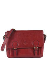 Sac Bandoulire Republique Cuir Hexagona Rouge republique 114584