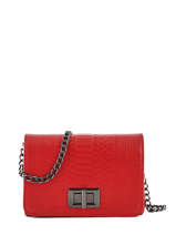 Sac Bandouli�re Reptile Miniprix Rouge reptile MJ6647