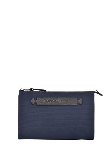 Longchamp Longchamp 3d toile Etui passeport Bleu