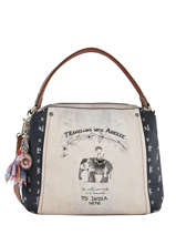 Sac Shopping India Anekke Bleu india 28871-40