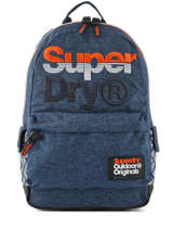 Sac  Dos 1 Compartiment Superdry Bleu backpack men M91016MT