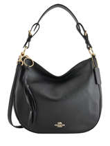 Besace Sutton Cuir Coach Noir sutton 9042