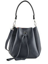 Mini Sac Bourse Caviar Cuir Milano Bleu caviar CA19042