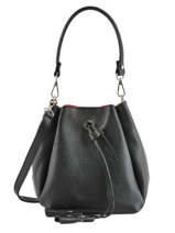 Mini Bucket Bag Caviar Leder Milano Zwart caviar CA19042