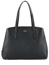 Sac Port paule Charlie Carryall 40 Cuir Coach Noir charlie 52547