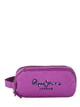 Pennenzak 3 Compartimenten Pepe jeans Violet harlow 66847