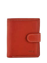 Portemonnee Leder Petit prix cuir Rood elegance SA903